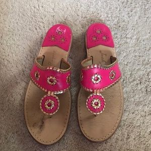 Pink Jack Rogers sandals